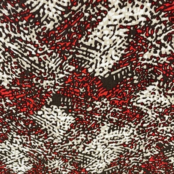 Josephine Studio Ladies Vneck Gathered Top, Size Petite Small, Brown,Tan,Orange - Picture 5 of 6